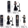 Wednesday Addams 9 Zoll PVC-Puppe mit Schuluniform und dunklem Stil Dekor