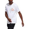 adidas T Shirts Men's White Crew Neck Moderate Straight Fit IC8107
