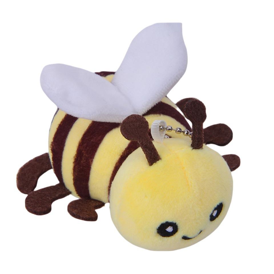 Simulationsdocka Insektsserie Plyschleksak Mantis Bi Nyckelring Ryggsäck Liten Hänge Docka