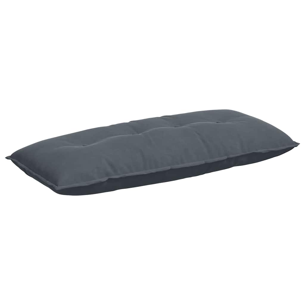 Back Cushion Dark Grey 120 X 50 Cm Cord Fabric