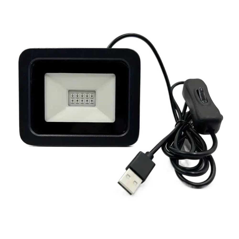 High Power UV LED Floodlight 10W UV Fluorescent Light Portable UVA Floodlight  Party Decoration
