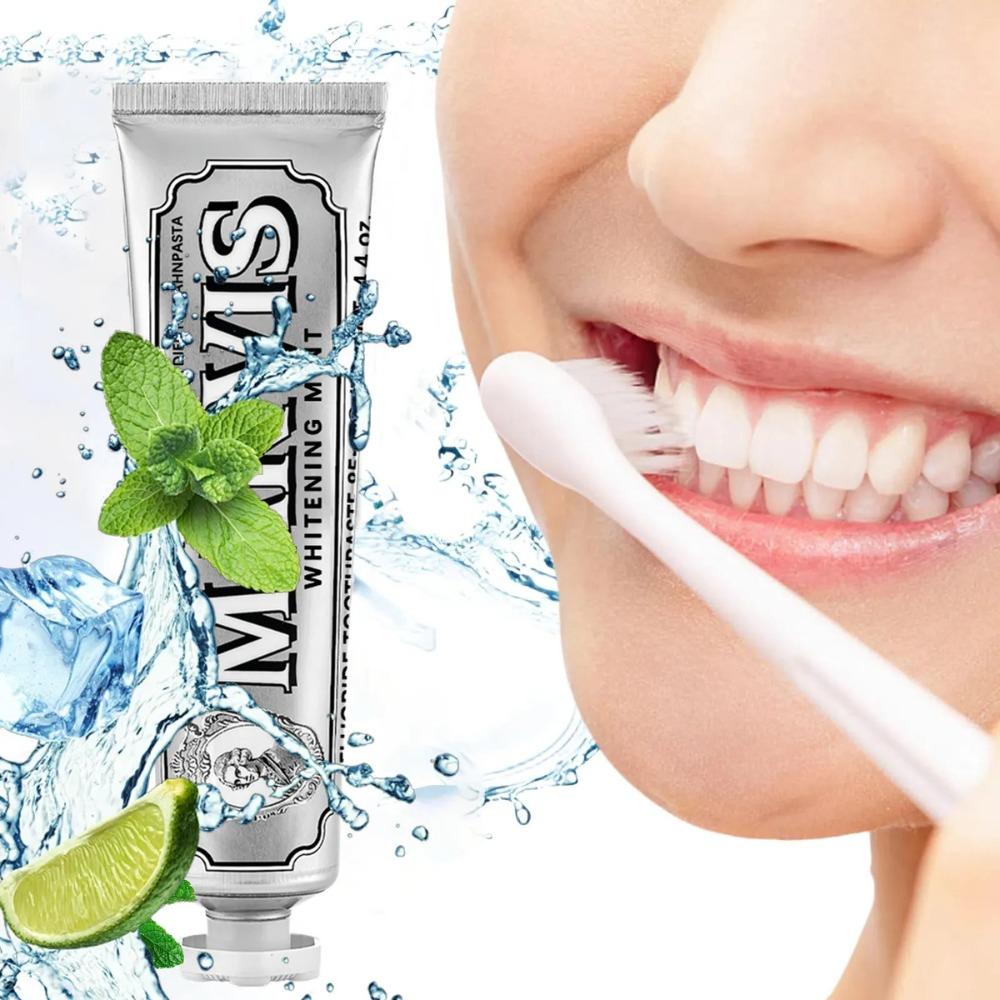 Whitening Mint Toothpaste, Deep Stain Removal Toothpaste, Fresh Cool Mint Flavor for Long Lasting Fresh Breath 85ml