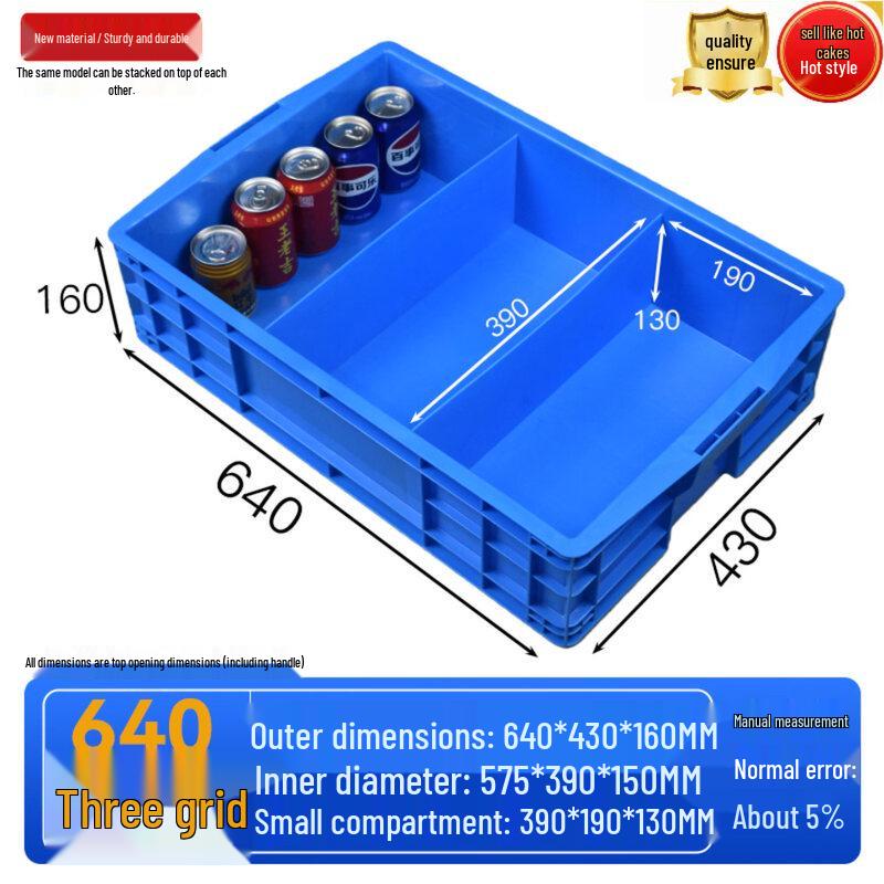 Multi-Grid Plastic Parts Storage Organizer Box