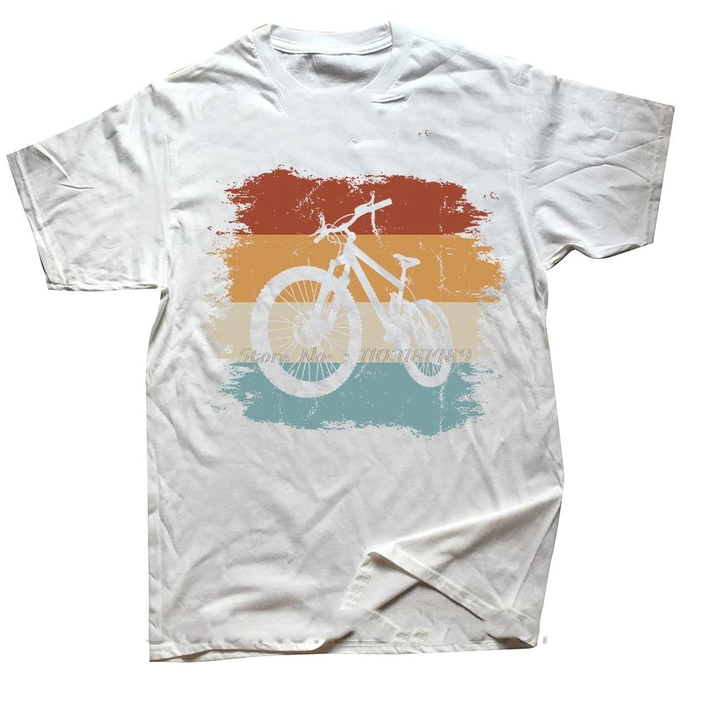 Retro Mountain Bike T-Shirt Summer Men Short Sleeve Biking Sport Lovers I Like Beer And Cycling And Maybe 3 People Bicycle Tops