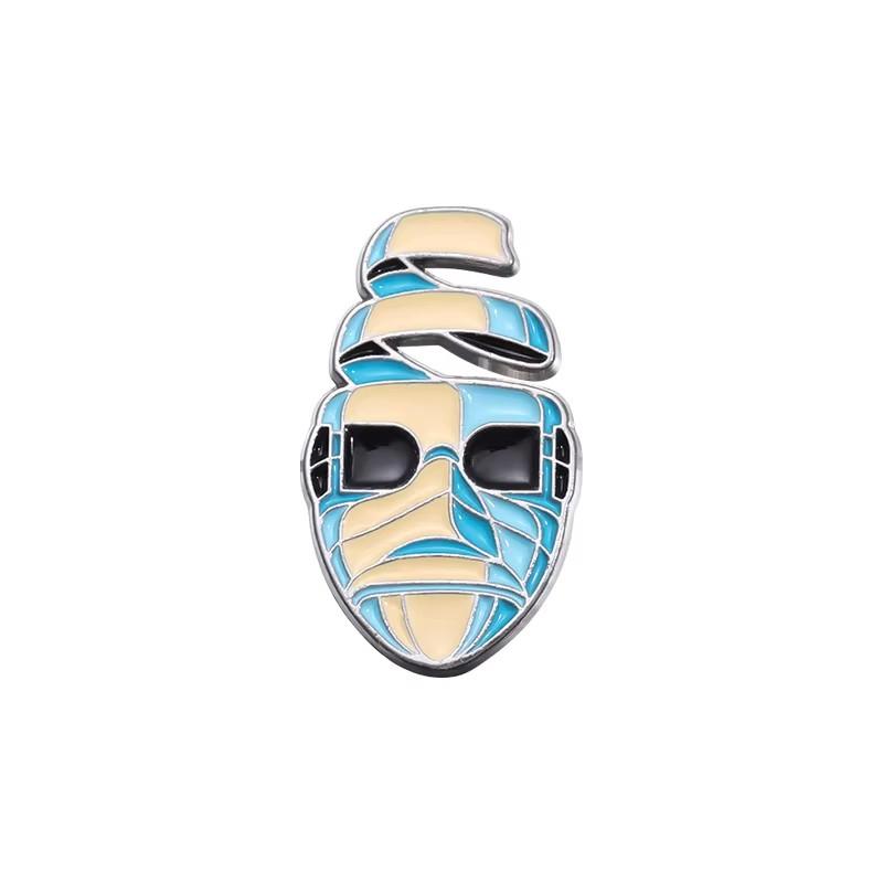 Halloween Horror Enamel Pins Scary Movies Figure Thrilling Terror Mask Brooch Lapel Brooches Jewelry Souvenir Gifts For Friends