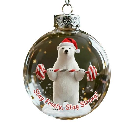 Festliche Tierornamente Weihnachtsbaumschmuck Klare Plastik-Weihnachtskugeln für Heim-Spaß-Partydeko