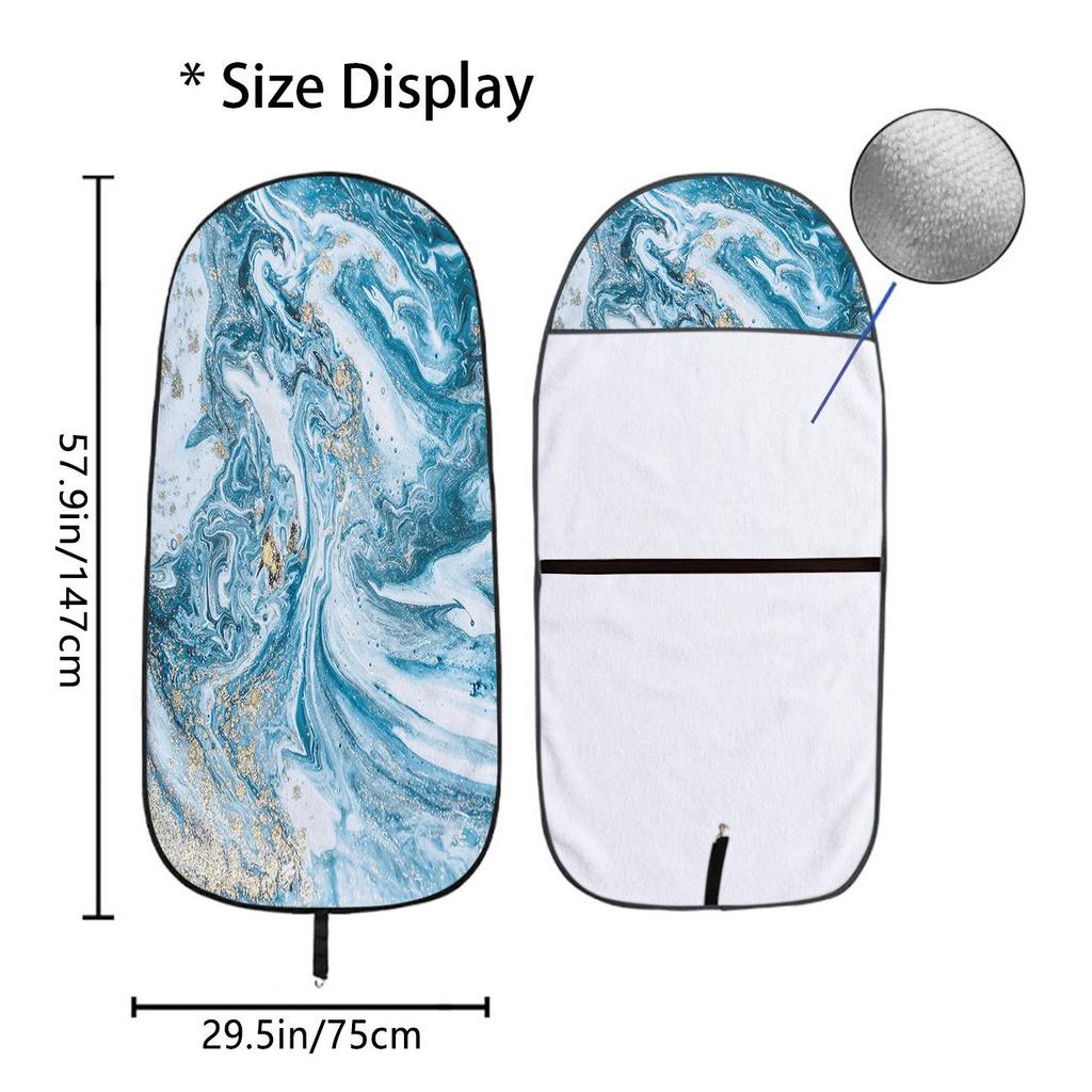 Universal Car Seat Towel Cover for Gym & Exercise - All-Season Front Seat Protector