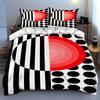 Striped geometric circles Bedding Duvet cover sets Duvet covers Pillowcases gifts (1 * Duvet Cover 2 * Pillowcases, without duvet insert)