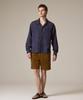 Laijeuaenbillou Garment-Dyed Summer Corduroy Shorts Brown