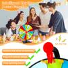 Prize Wheel DIY Interactive Spin Wheel with Board Eraser and Pen Erasable Tabletop Roulette Spinner for Home Show Carnival Party