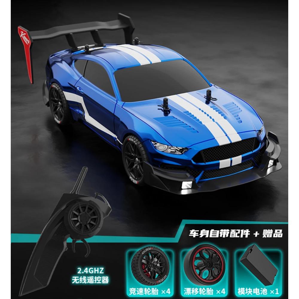 RTR מוסטנג 2.4G מכונית דריפט 1:14 מכוניות מרוץ חשמליות 4WD עם שלט רחוק מכונית מרוץ מהירה מכונית מרוץ RC צעצועים לילדים