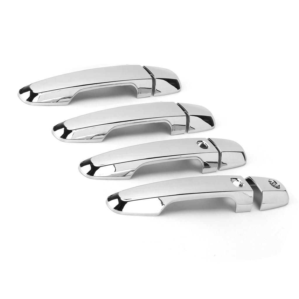 8PCS Set Car Exterior Door Handle Trim Replacement for Mitsubishi Pajero Montero Shogun Sport 2019‑2021Chrome