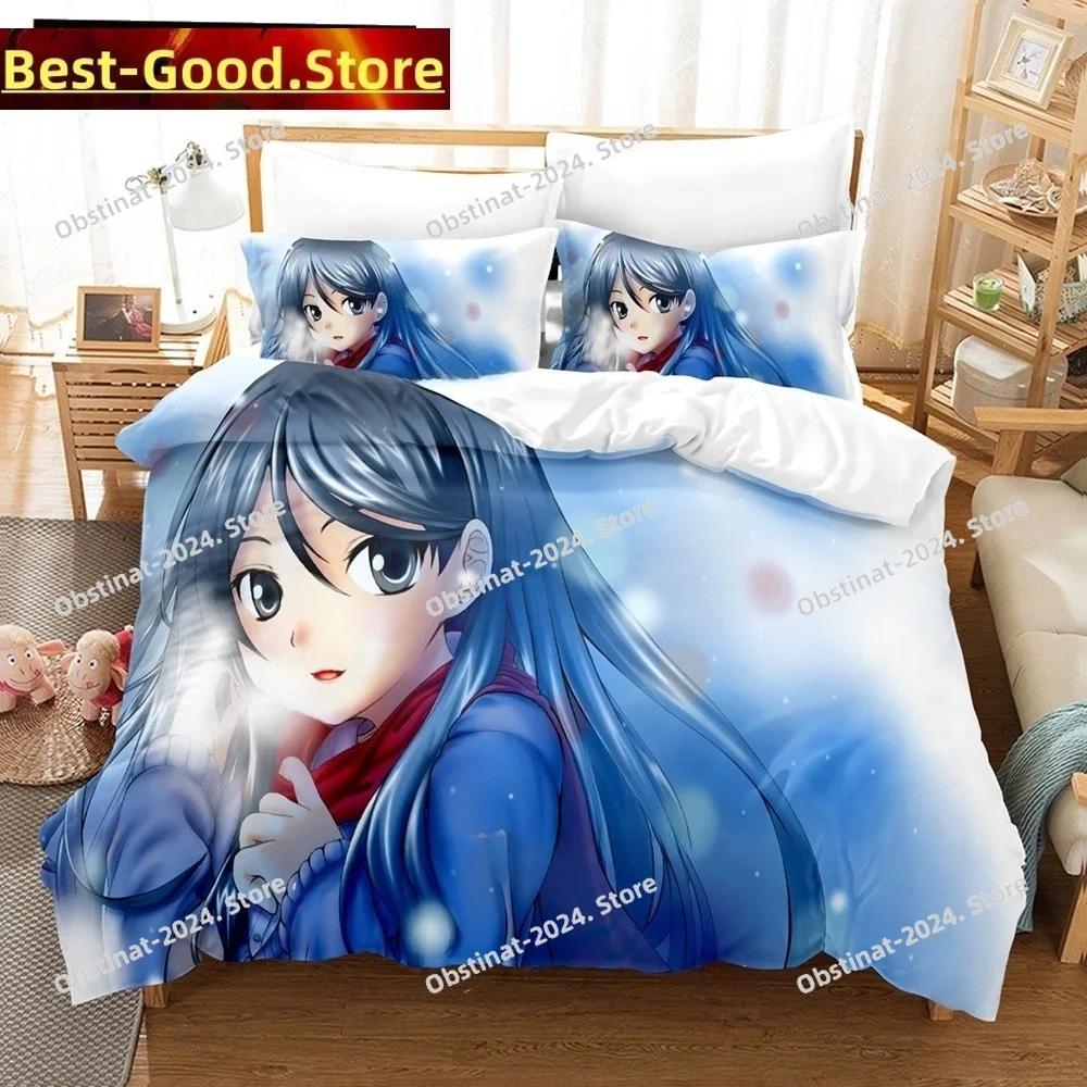 3D Anime A Certain Magical Index Bedding Set Duvet Cover Full Queen King Size Pillowcase Printed Aldult Kid Bedroom Single Twin