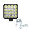 Square 48W LED Work Light 12V 24V Off Road Flood Spot Lamp For Car Truck SUV