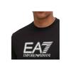 Emporio Armani EA7 Letter Logo Pullover Round Neck Short Sleeve T-Shirt Men Tops Black 6DPT81-PJVPZ-1200