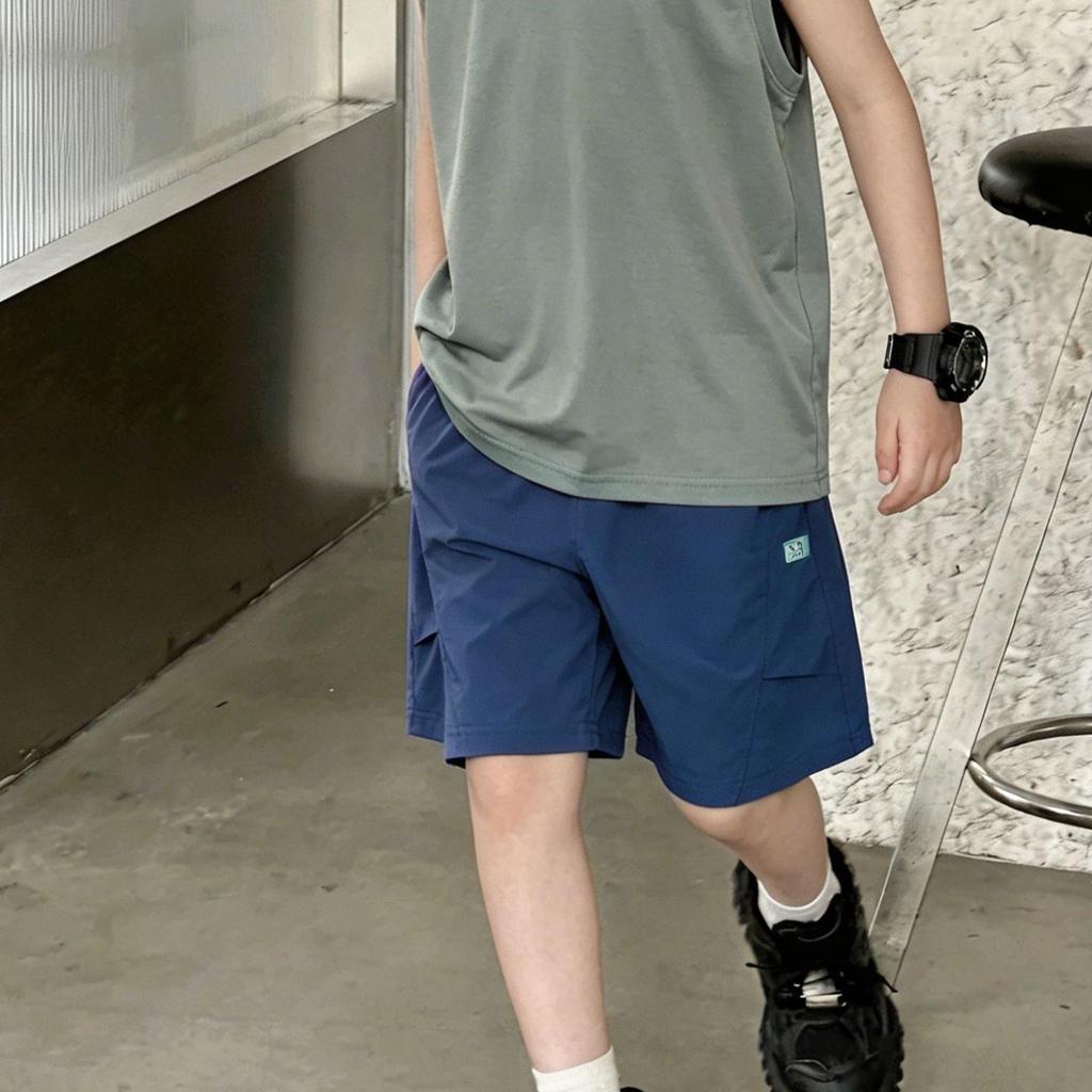 Kids' Quick-Dry Outdoor Cargo Shorts - Summer Casual, Loose Fit