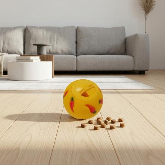 Pet Treat Dispenser Ball Adjustable Treat Dispensing Ball Rolling Ball Slow Feeder Enrichment Toy
