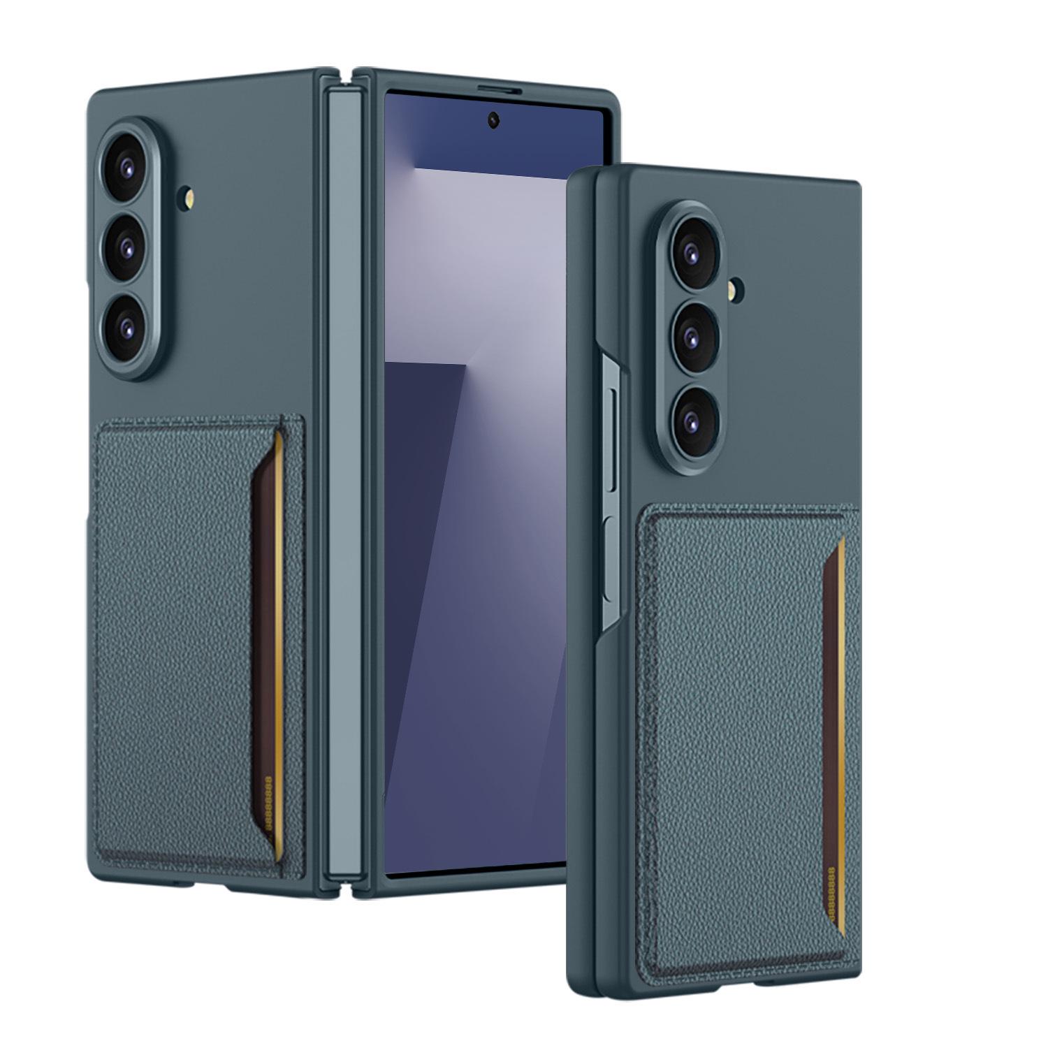 

Ультратонкий чехол-книжка Samsung zFold7 в деловом стиле с держателем для карт и защитой от падений SM-Fold7 [Front Frame No Film]