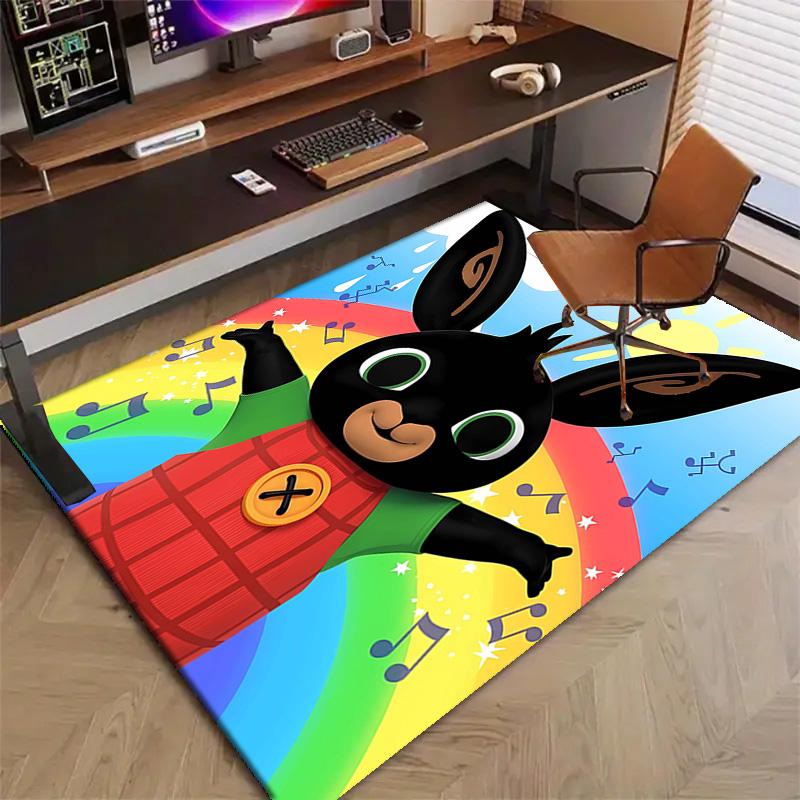 1pc Bing Bunny3 Design Printed Area Rug Carpet for Bedroom Living Room Home Decor Rugs Mat Non Slip Mat Rug for Bedside