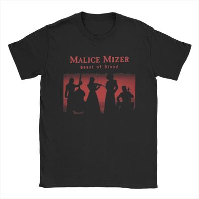 Malice Mizer T-Shirts für Herren Freizeit Reines Baumwoll-T-Shirt Rundhalsausschnitt Kurzarm T-Shirt Neuankömmling Kleidung