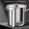 WuTuo 304 Stainless Steel Commercial Soup Pot with Lid