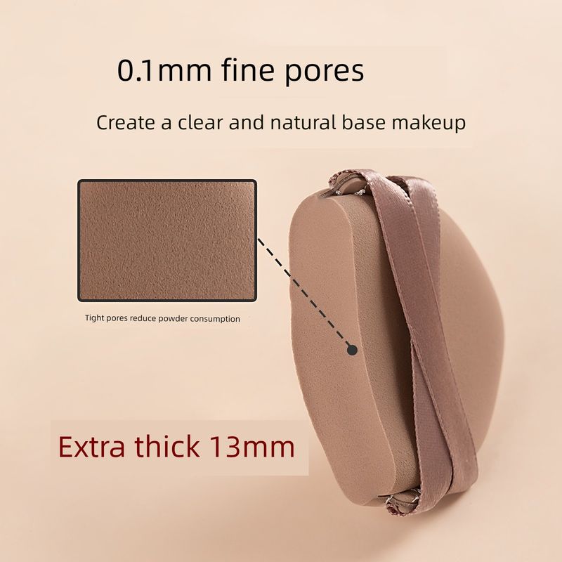 Thickened Soft Double-Sided Available Cushion Powder Puff Smear-Proof Makeup Wet and Dry Makeup Sponge Liquid Foundation BB Cream Special