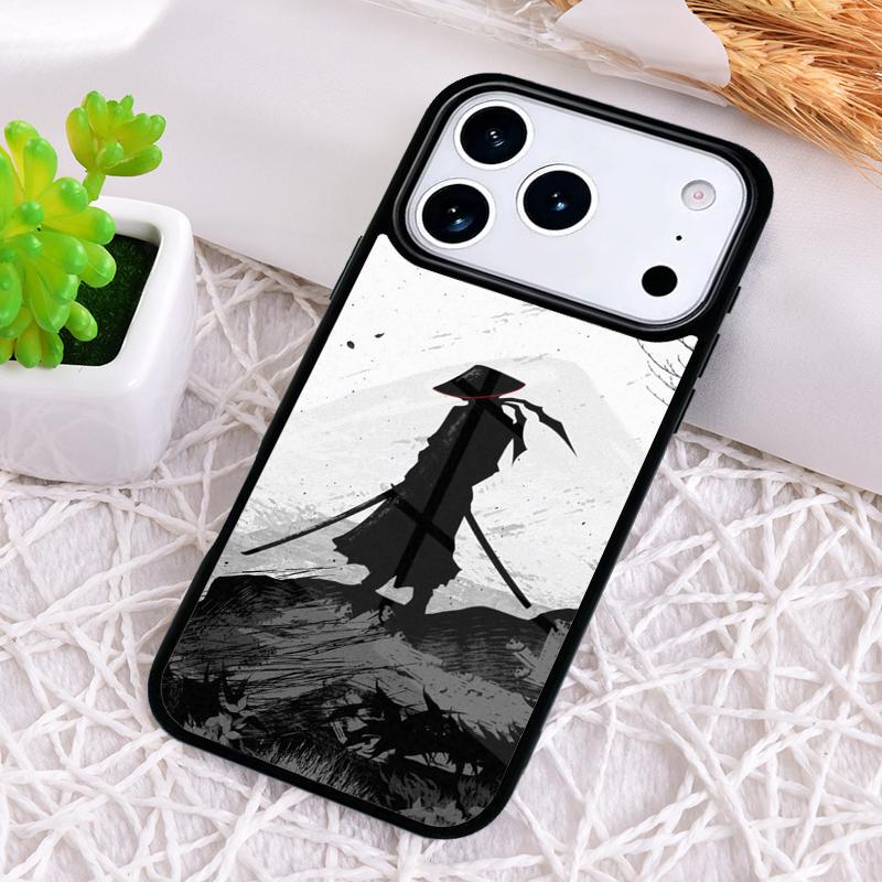 Japan Samurai Ninja Ronin Phone Case for iPhone 17 Air 16 15 11 12 14 13 Pro Max Shockproof Cover