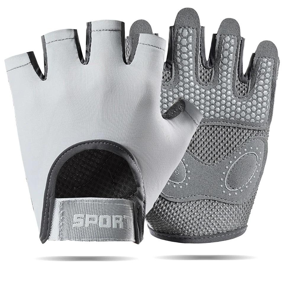 Weightlifting Gloves Fitness Gym Equipment Exercise Gloves Half-finger Yoga Spinning Bike Breathable Anti-slip For Women