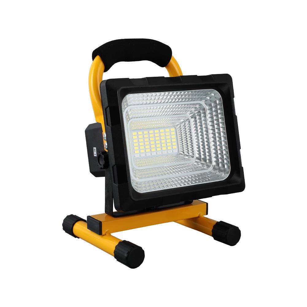 Portable LED Floodlight with Telescopic Stand for Emergency, Engineering, and Night Market Use.