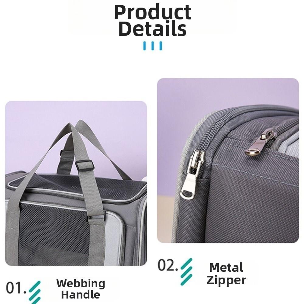 Breathable Pet Carrying Bag Foldable Cat Outgoing Handbag Pet Travel Bag Transport