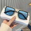 New double beam metal square fashion sunglasses trendy marine film women's glasses sunglasses UV protection