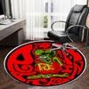 1pc Rat Fink Artwork Round carpet, Made of Polyester,Perfect for Decorating Office Chairs, Living Rooms