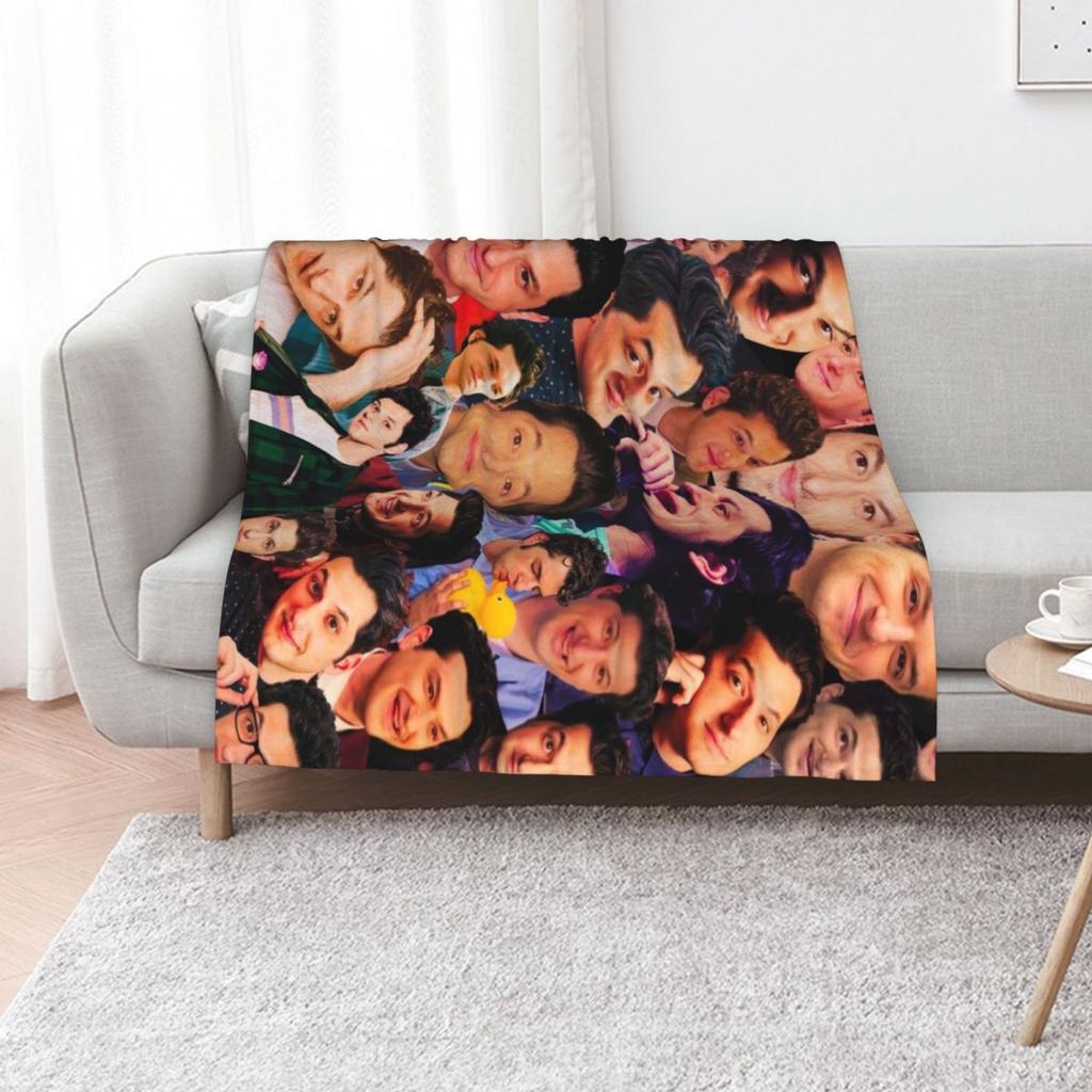 Ben Schwartz Collage Throw Blanket Ultra Soft Flannel Fleece Blanket for All Seasons