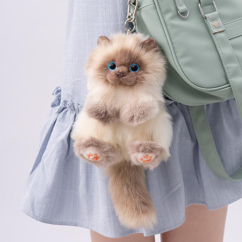 

Милый плюшевый брелок-подвеска для рюкзака в виде котенка - Женский аксессуар, кукла и лучший друг, подарок на день рождения