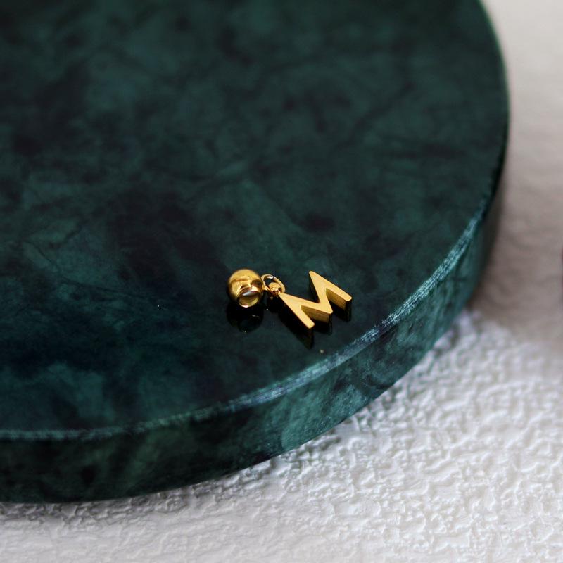 DIY Letter Necklace: 26 English Letter Pendant, Pull-Out Chain, Personalized Single Pendant Accessories