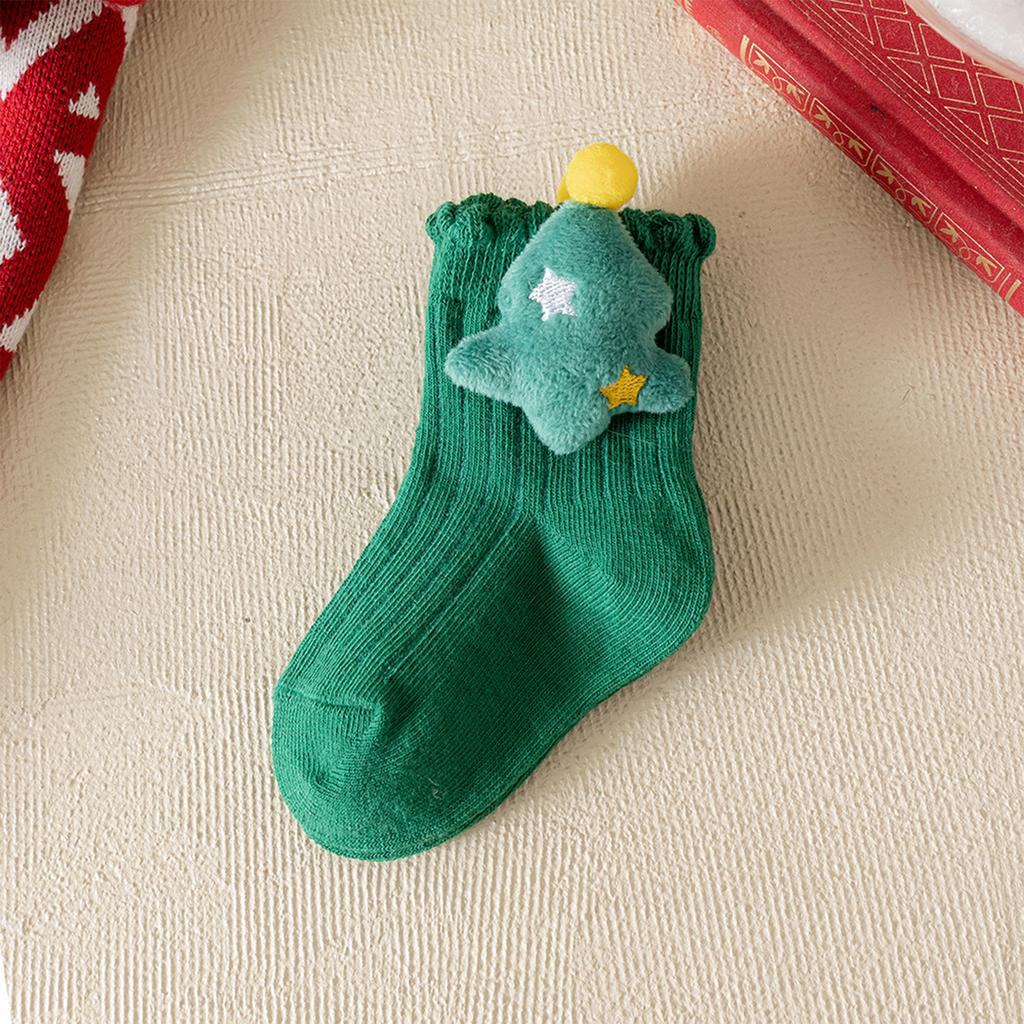 Children's Socks, Middle Socks, Baby, Middle And Small Children, Newborns, Bow, Christmas