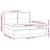 VidaXL Sommier à Lattes de Lit avec Matelas et LED, Lit Rembourré avec Tête de Lit, Lit Double, Lit Adulte de Chambre, 3138827