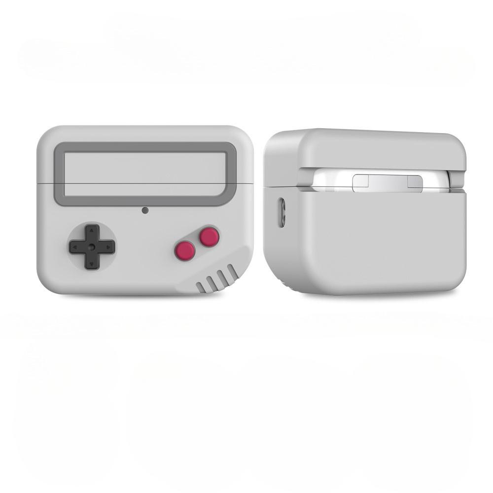 Armored Case for Apple Airpods Pro 2, Retro Console, White