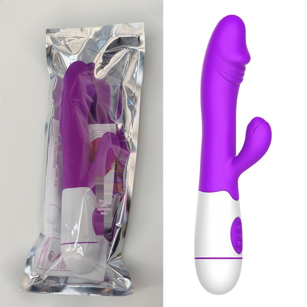 Dual-Action Silicone Vibrator with Variable Frequencies for G-Spot and Massage Stimulation