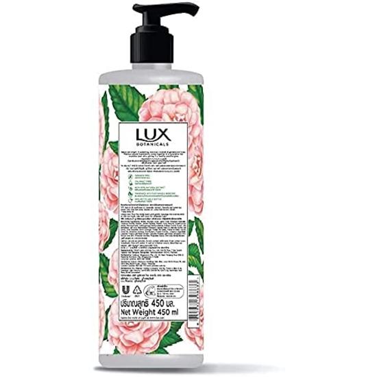 Lux Botanicals Glowing Skin Body Wash with Gardenia & Honey Extracts for Women, 100% Natural Extracts, No Parabens, 450 Ml