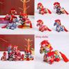 Chinese Zodiac Horse Plush Toy With Flower Pattern And Pp Cotton Filling For Lunar New Year Gift