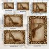 Leopard Print Mat 1pc Machine Washable Soft Rug for Living Room Bedroom Nursery Entrance Outdoor Terrace Garden Carpet