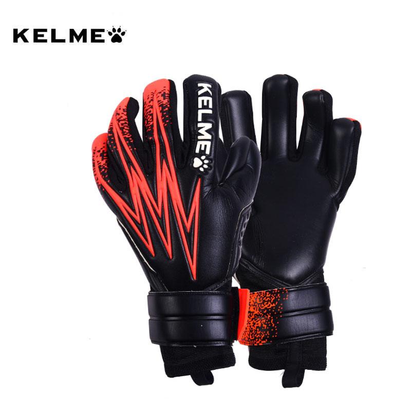 Kelme Goalie Gloves Soccer Goalkeeper Thicken Full Latex Foam Professional Training Football Gloves 5 Fingers 9896408 8