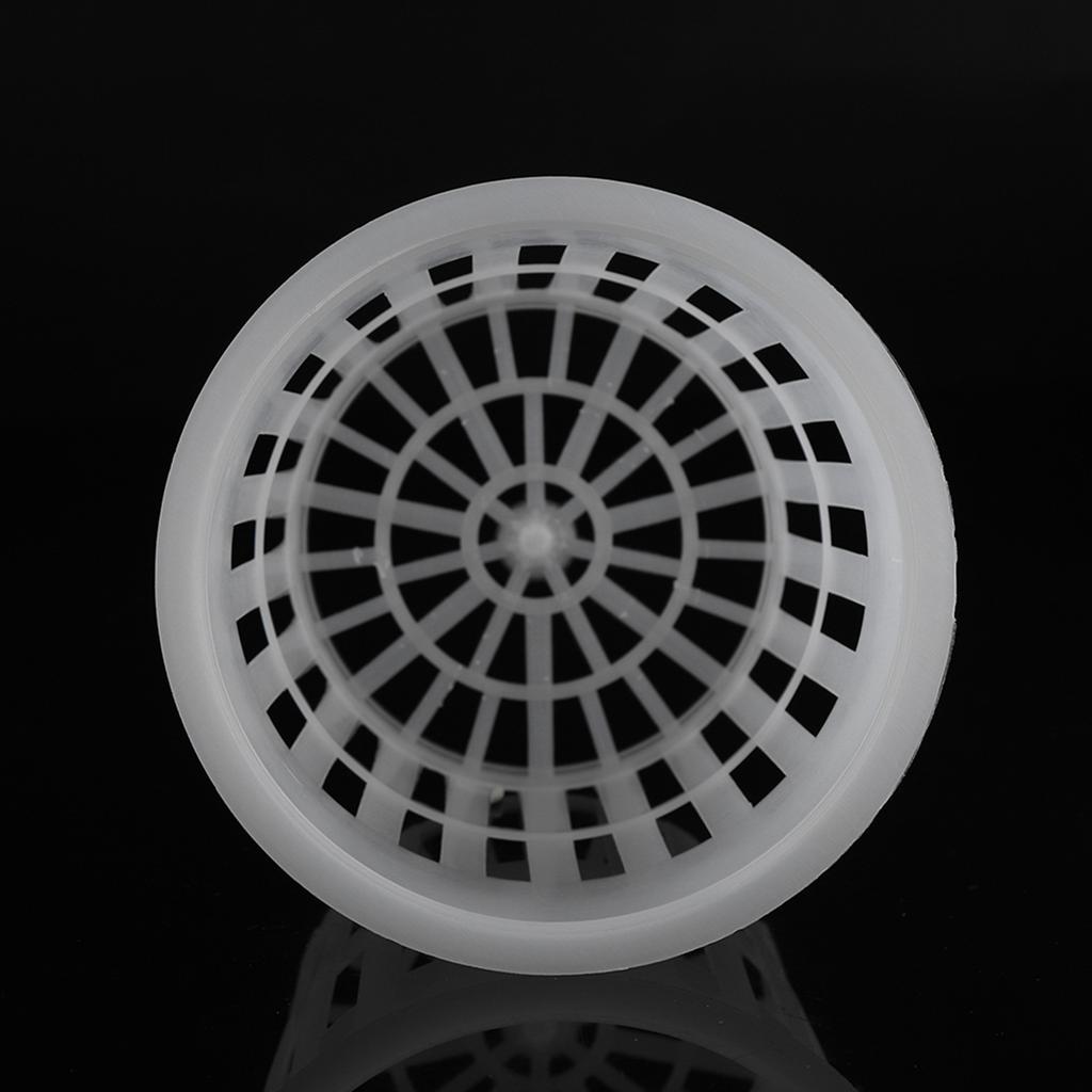 10pcs/Set Durable Safe Plastic Hydroponic Basket Cup for Garden Balcony Planting(White)