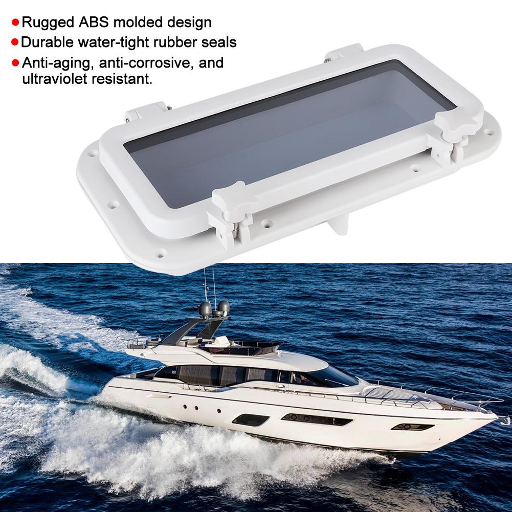 400x200 Rectangular Porthole Anti Ultraviolet Portlight Window Port Hole Glass for Marine Boat Yacht