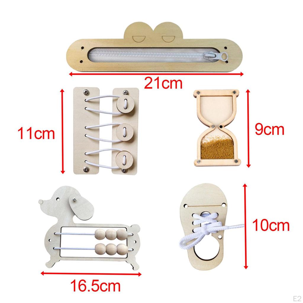 Busy Board Early Educational Toy DIY Accessories Sensory Toys Motor Skill Unpainted for Plane Travel
