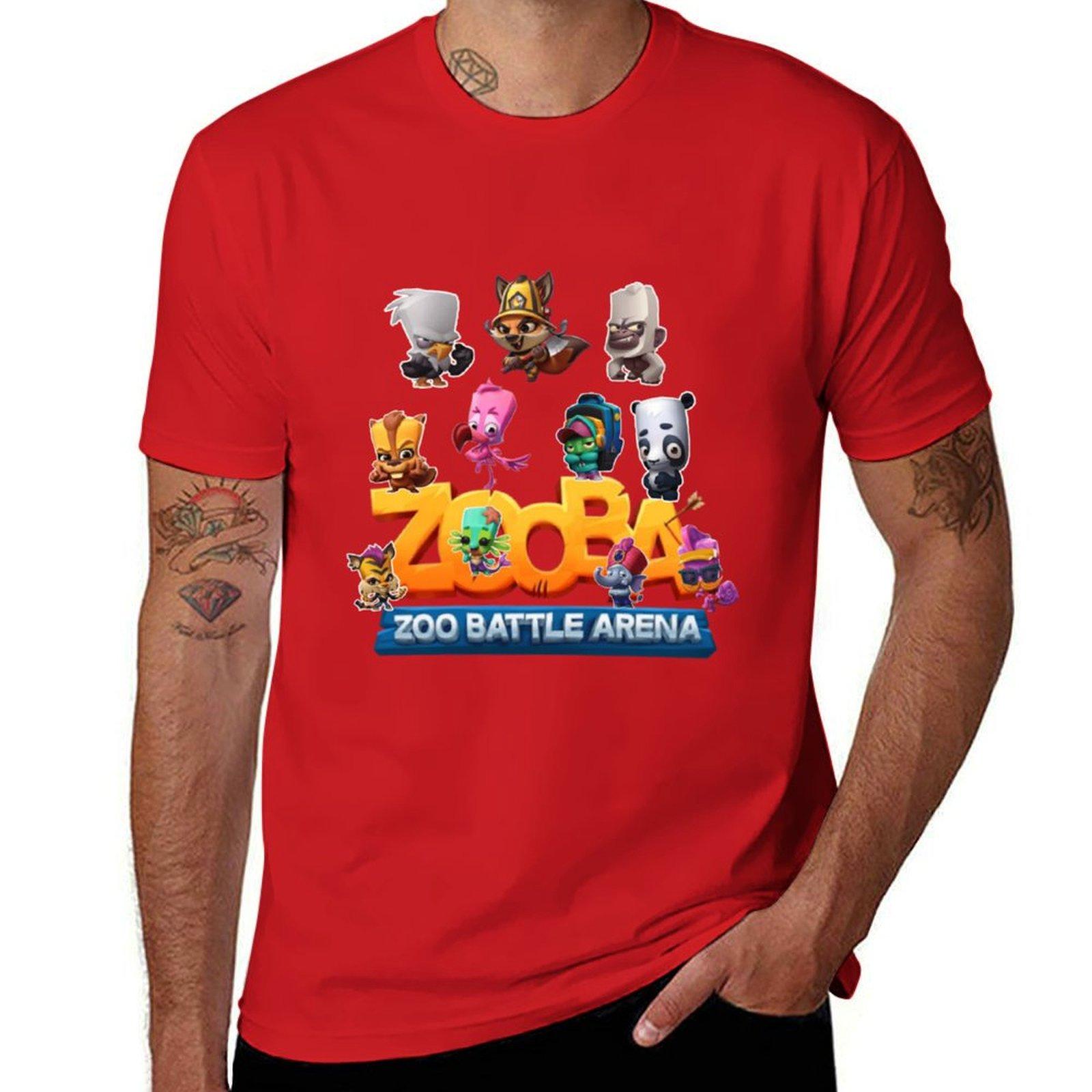 

zooba T-Shirt anime summer clothes for a boy shirts graphic tees T-shirts for men cotton 4XL