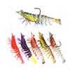 6x Shrimp Fishing Lures Baits with Sharp Hooks for Crappie Perch