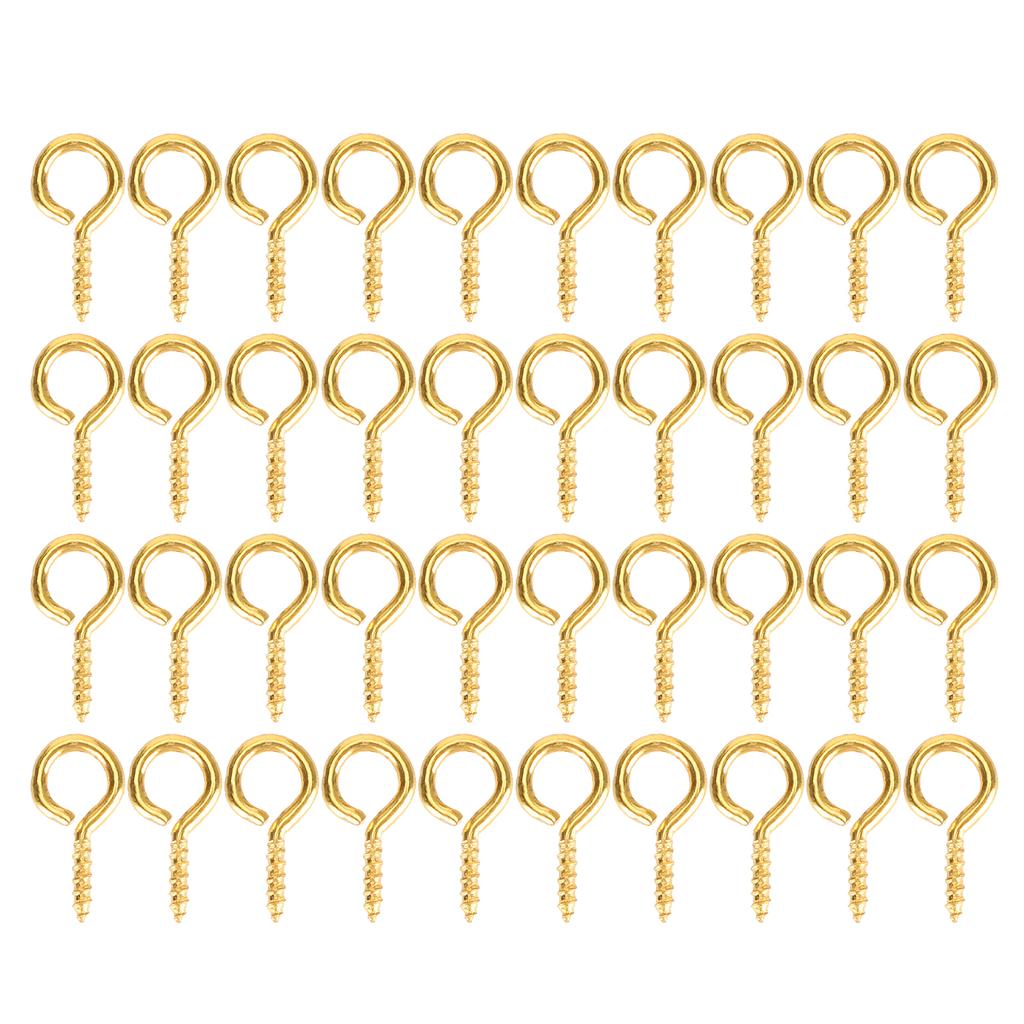 200Pcs Pearl Screw Eye Peg Pin Pendant Connector Screw Spike DIY Making Jewelry Accessorygolden