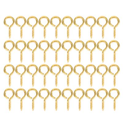 200Pcs Pearl Screw Eye Peg Pin Pendant Connector Screw Spike DIY Making Jewelry Accessorygolden
